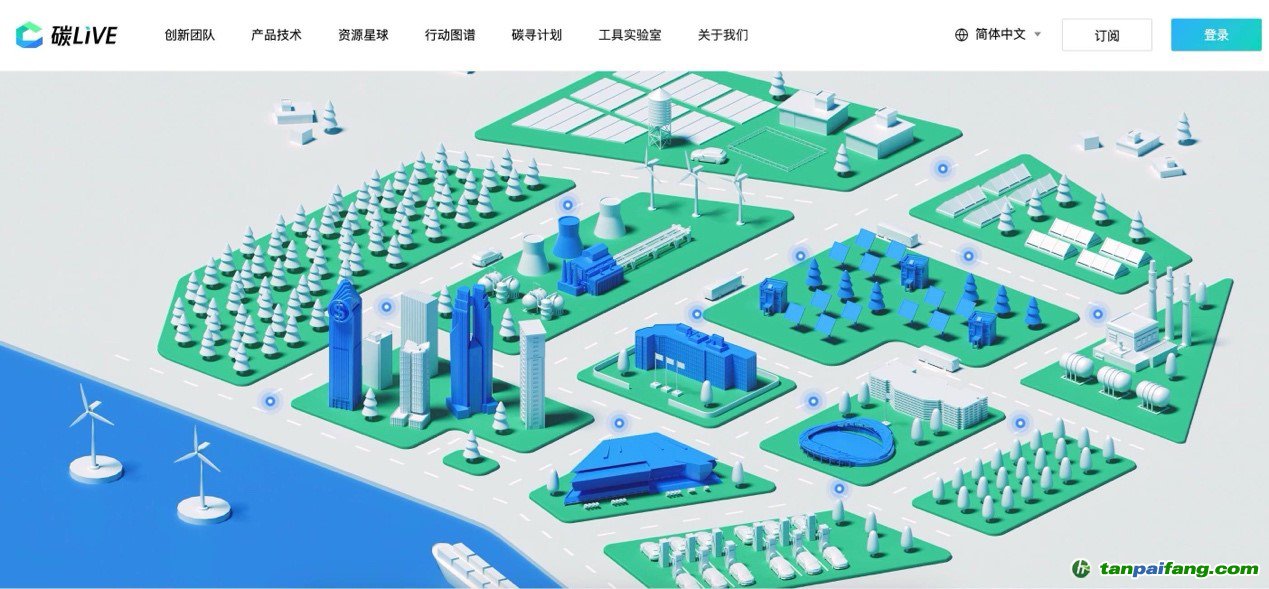 “碳LIVE”社區(qū)網(wǎng)頁(yè)截圖。圖片由騰訊公司提供